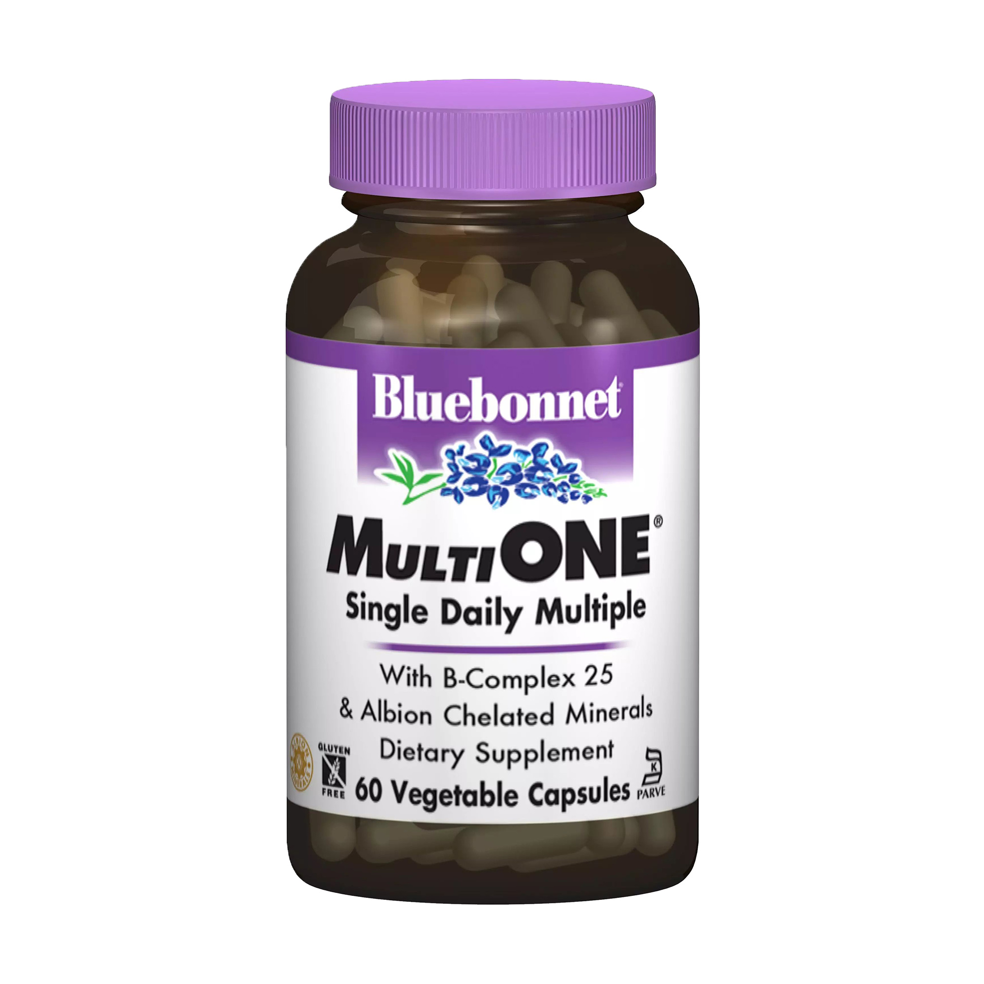 Уцінка! Мультивiтамiни Bluebonnet Nutrition MultiONE з залiзом, 60 гелевих капсул